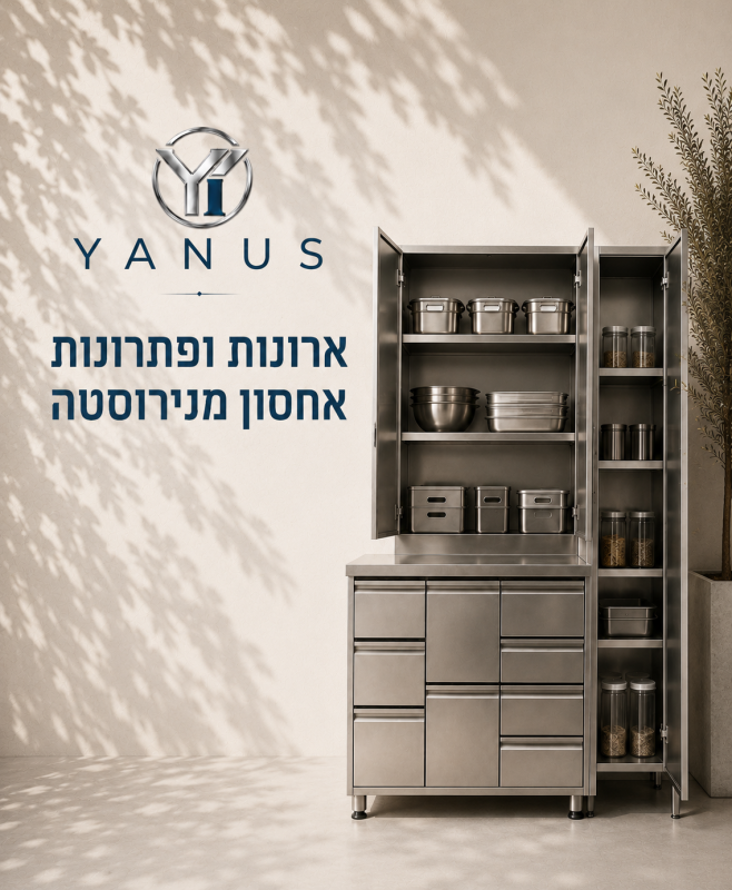 ארונות ופתרונות אחסון מנירוסטה